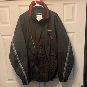 Phenix Black Ski Jacket with Red and Gray Highlights